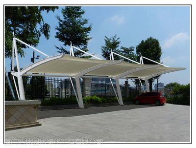 南平膜結構車棚與張拉膜雨棚 打造建陽、建甌、武夷山多功能景觀設施